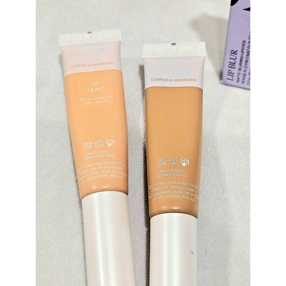 Huda beauty glowish concealers , saie lipstick and more bundle lot - Picture 2 of 2